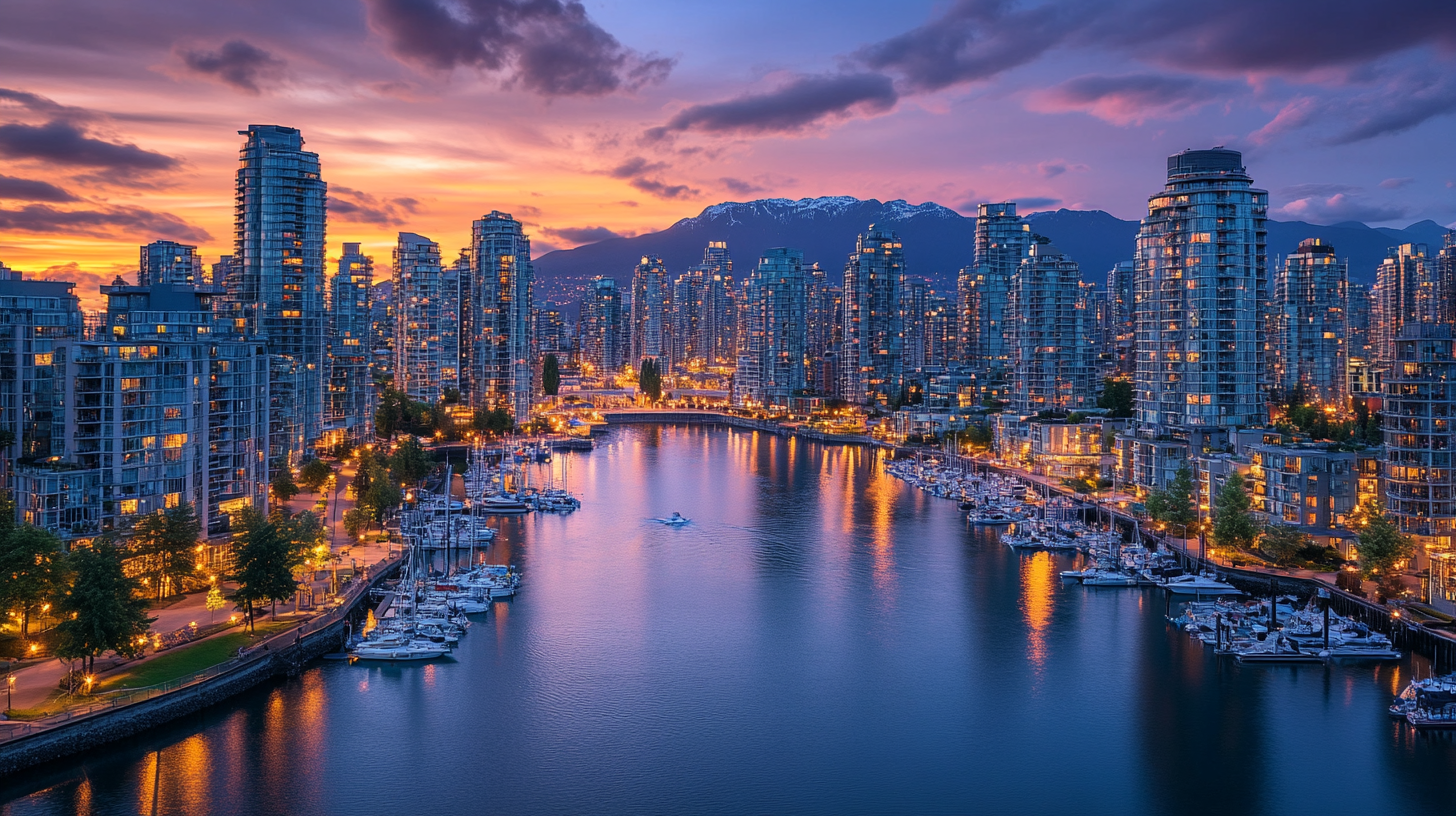 Ville de Vancouver au Canada